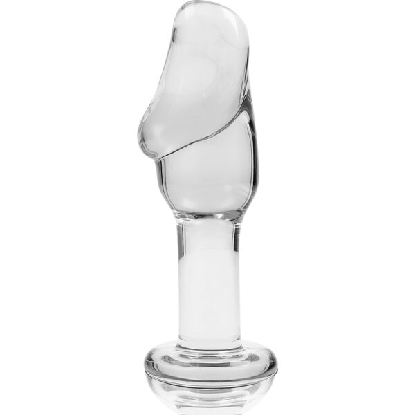 NEBULA SERIES BY IBIZA - MODEL 6 ANAL PLUG BOROSILICATE GLASS 12.5 X 4 CM CLEAR 4